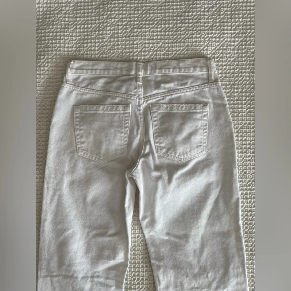 FREE PEOPLE We The Free Maggie Mid Rise Straight in Optic White Size 25